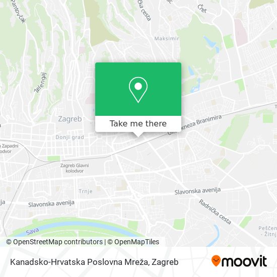 Kanadsko-Hrvatska Poslovna Mreža map