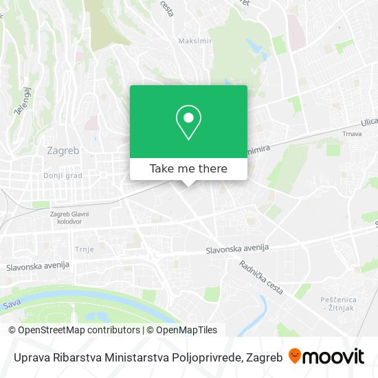 Uprava Ribarstva Ministarstva Poljoprivrede map