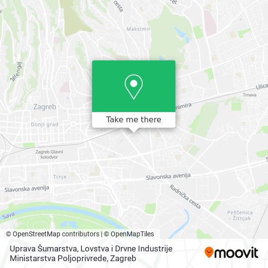 Uprava Šumarstva, Lovstva i Drvne Industrije Ministarstva Poljoprivrede map