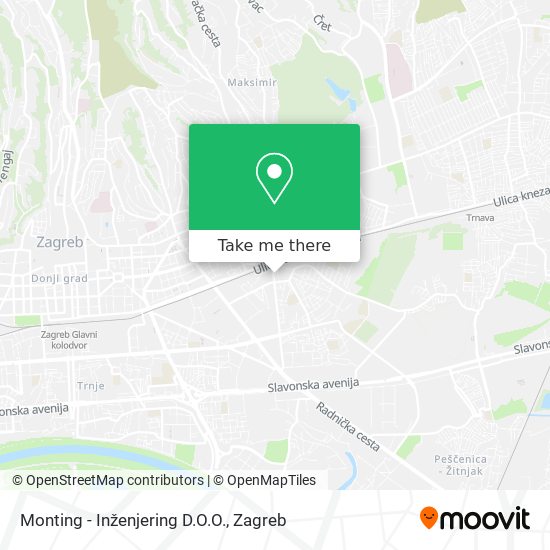 Monting - Inženjering D.O.O. map