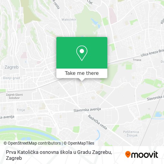 Prva Katolička osnovna škola u Gradu Zagrebu map