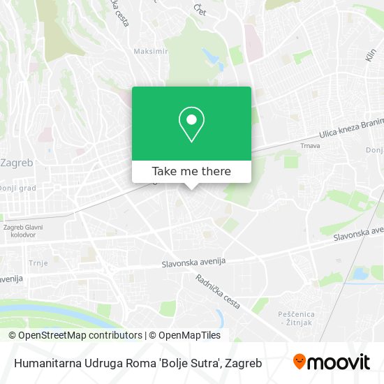 Humanitarna Udruga Roma 'Bolje Sutra' map