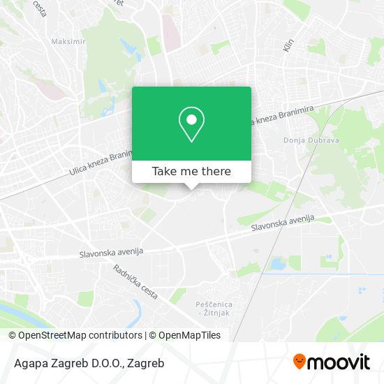 Agapa Zagreb D.O.O. map