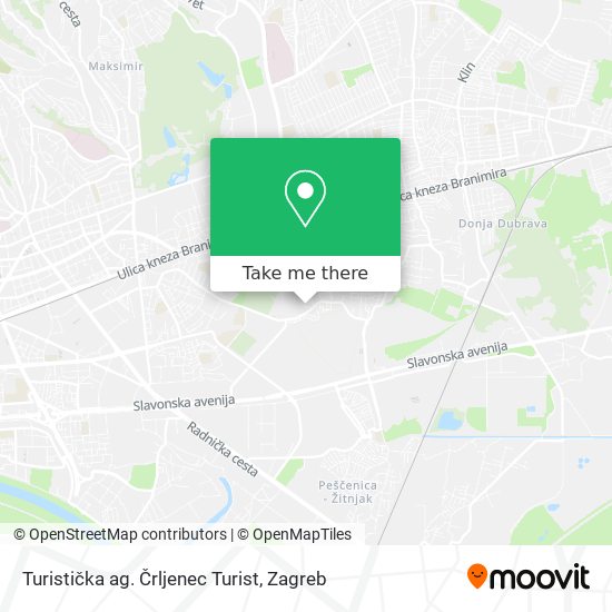 Turistička ag. Črljenec Turist map