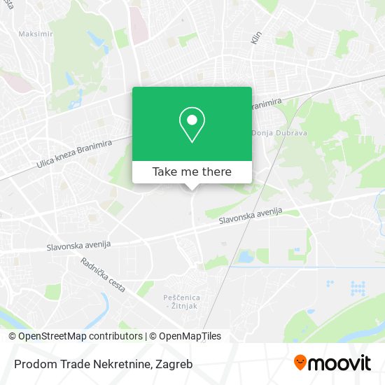 Prodom Trade Nekretnine map