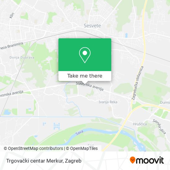 Trgovački centar Merkur map