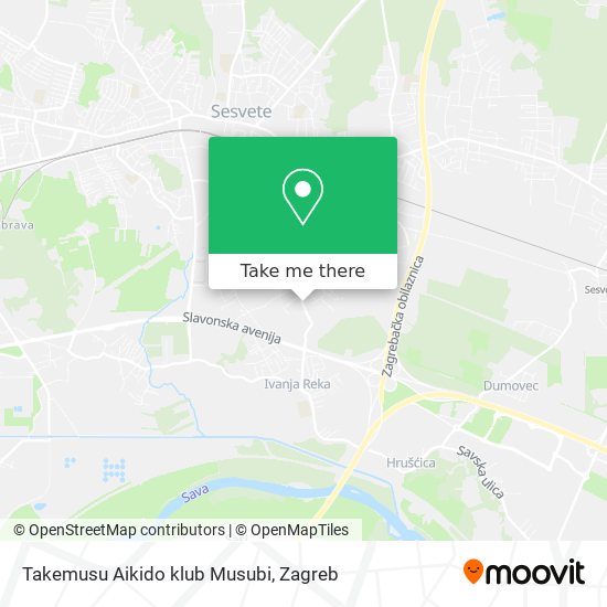 Takemusu Aikido klub Musubi map