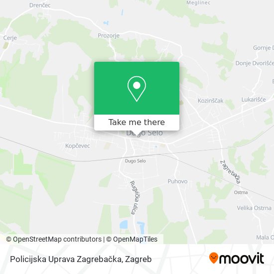 Policijska Uprava Zagrebačka map