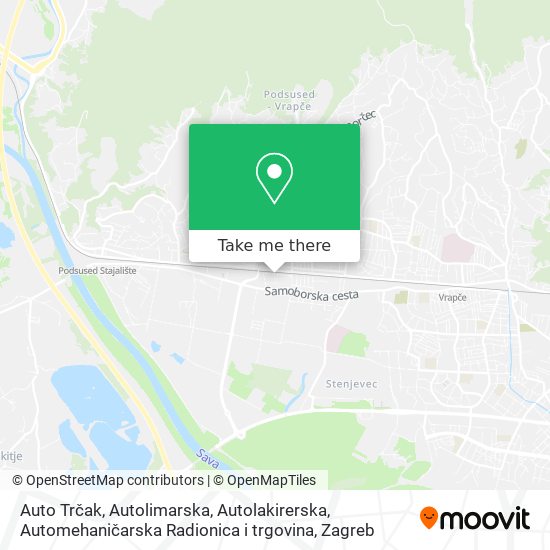 Auto Trčak, Autolimarska, Autolakirerska, Automehaničarska Radionica i trgovina map