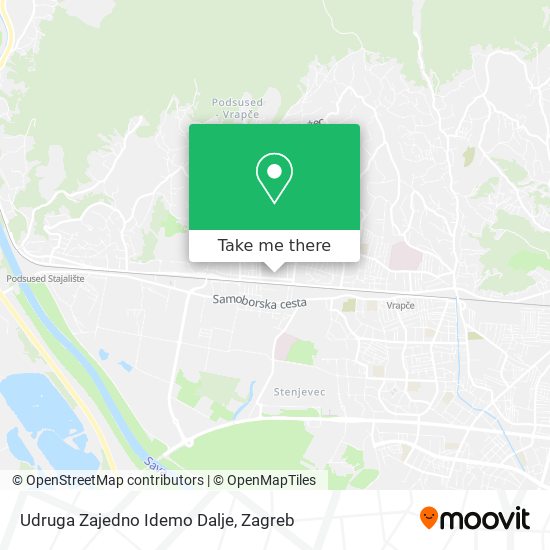 Udruga Zajedno Idemo Dalje map