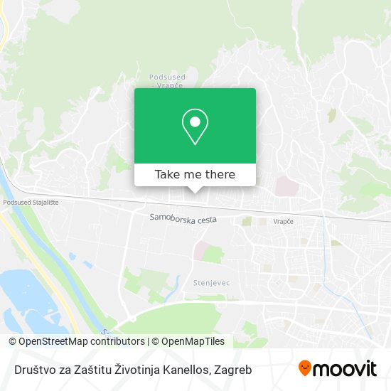 Društvo za Zaštitu Životinja Kanellos map