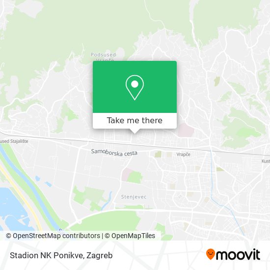 Stadion NK Ponikve map