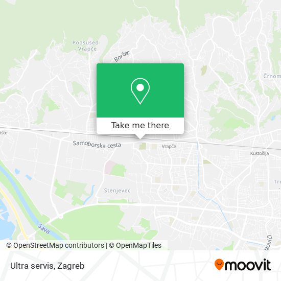 Ultra servis map