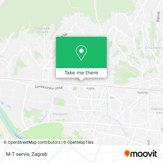 M-T servis map