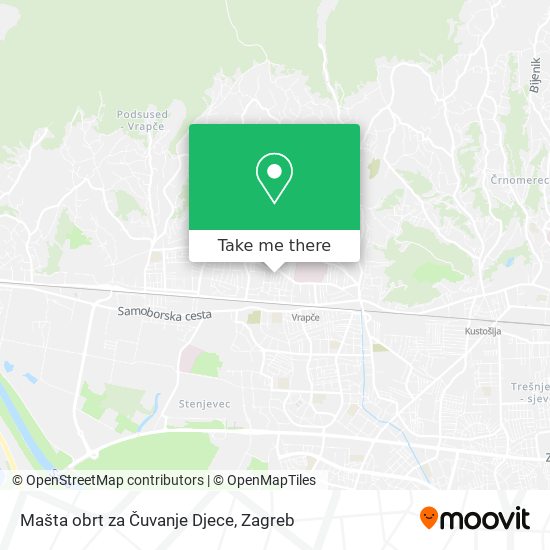 Mašta obrt za Čuvanje Djece map