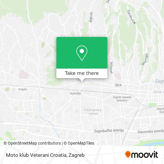 Moto klub Veterani Croatia map
