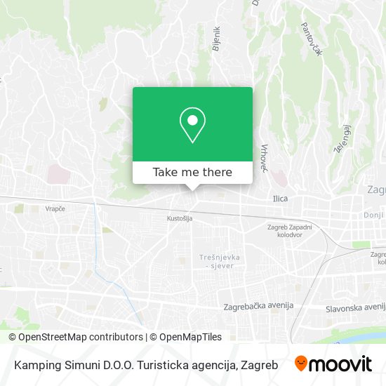 Kamping Simuni D.O.O. Turisticka agencija map