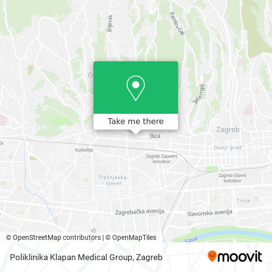 Poliklinika Klapan Medical Group map