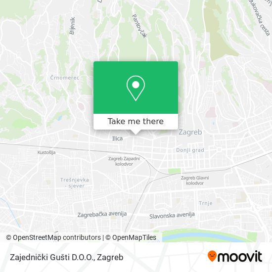 Zajednički Gušti D.O.O. map