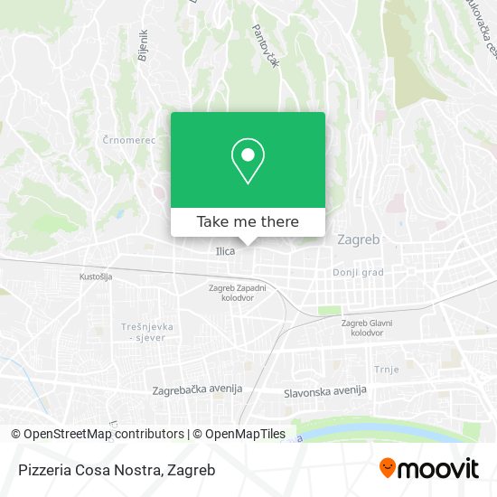 Pizzeria Cosa Nostra map