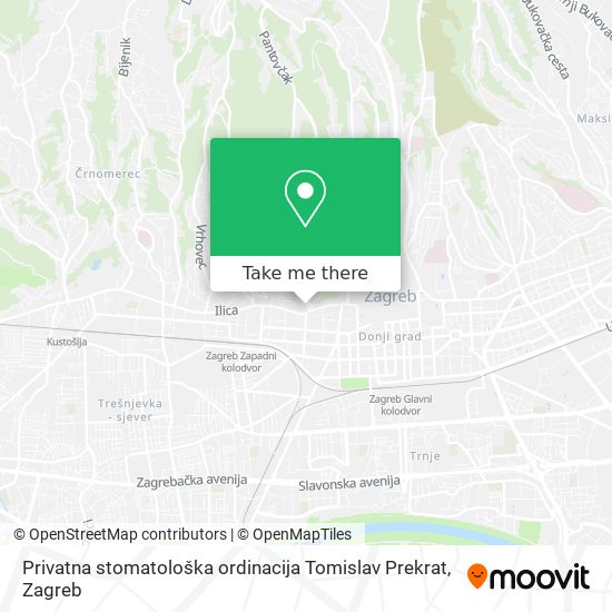 Privatna stomatološka ordinacija Tomislav Prekrat map