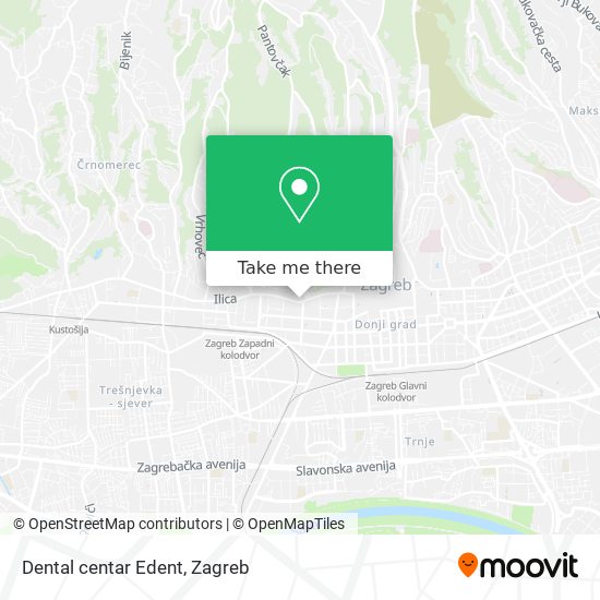 Dental centar Edent map