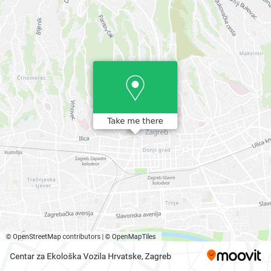 Centar za Ekološka Vozila Hrvatske map