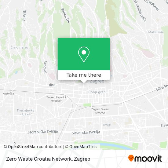 Zero Waste Croatia Network map