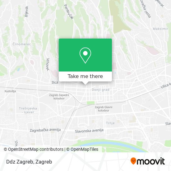 Ddz Zagreb map