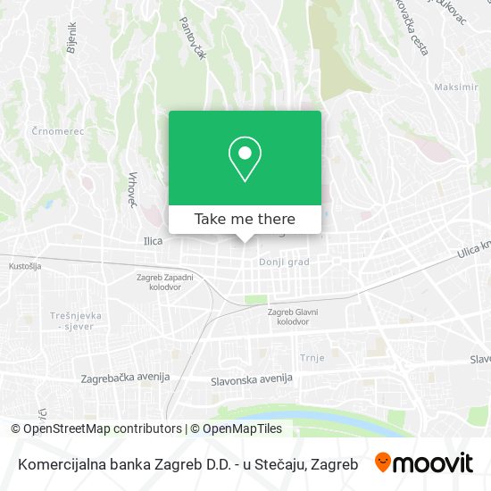 Komercijalna banka Zagreb D.D. - u Stečaju map