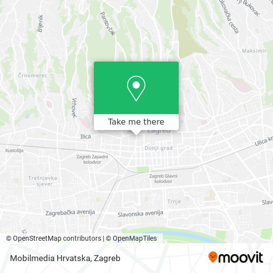 Mobilmedia Hrvatska map