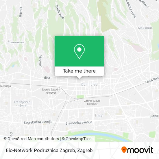 Eic-Network Podružnica Zagreb map