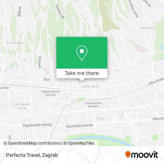 Perfecta Travel map