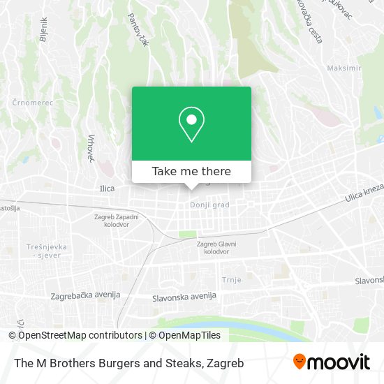 The M Brothers Burgers and Steaks map