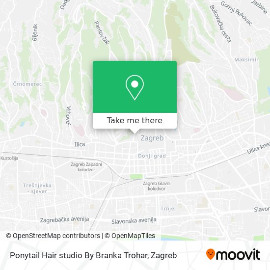Ponytail Hair studio By Branka Trohar map