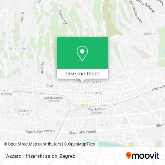 Azzaro - frizerski salon map