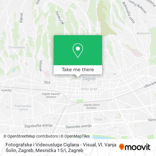 Fotografske i Videousluge Ciglana - Visual, Vl. Vanja Šolin, Zagreb, Mesnička 15 / i map