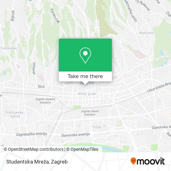 Studentska Mreža map