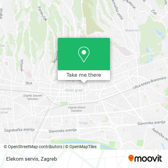 Elekom servis map