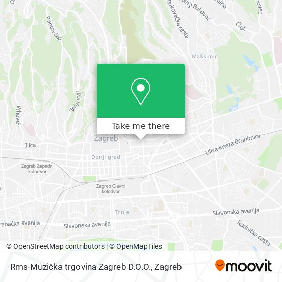 Rms-Muzička trgovina Zagreb D.O.O. map