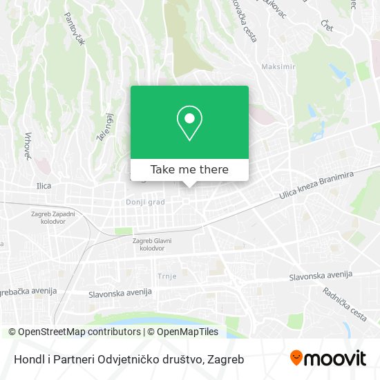 Hondl i Partneri Odvjetničko društvo map