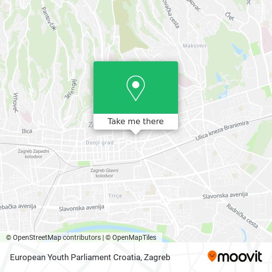 European Youth Parliament Croatia map