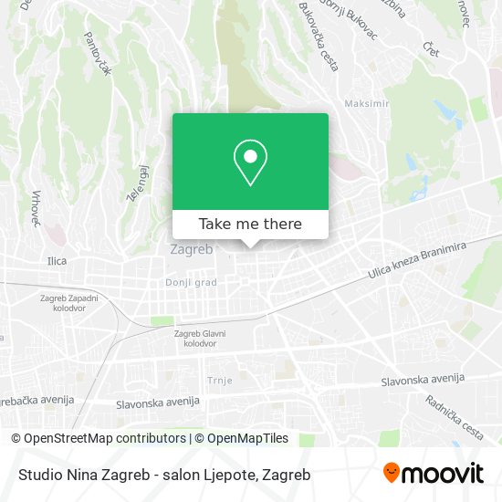 Studio Nina Zagreb - salon Ljepote map