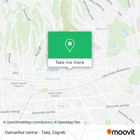 Damanhur centar - Talej map