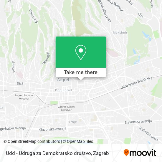 Udd - Udruga za Demokratsko društvo map