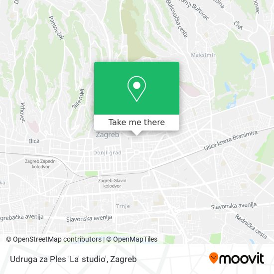 Udruga za Ples 'La' studio' map
