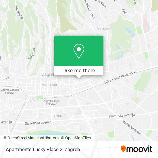 Apartments Lucky Place 2 map