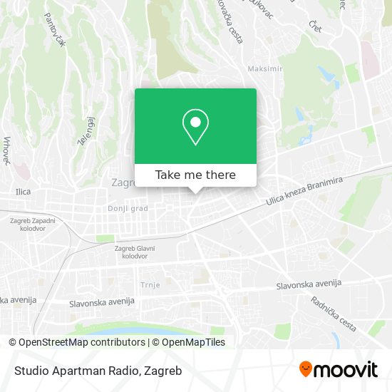 Studio Apartman Radio map