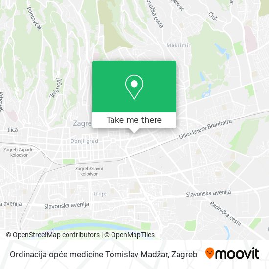 Ordinacija opće medicine Tomislav Madžar map
