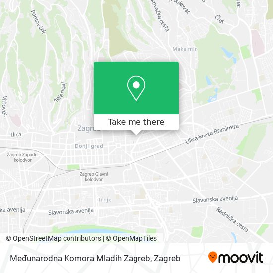 Međunarodna Komora Mladih Zagreb map